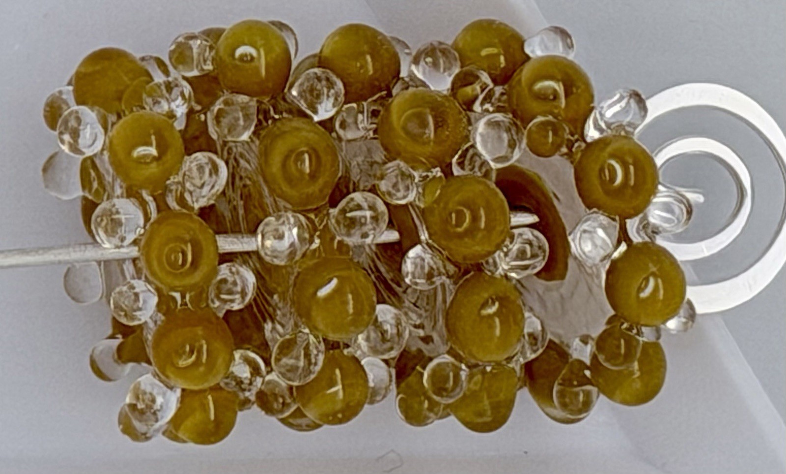 Lot Of 4 Handmade Artisan Lampwork Disc Beads Approx 23mm Beading Crafts Jewelry