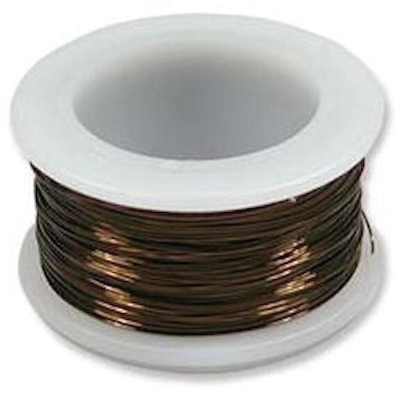 Wire, 30 Yards Tarnish Resistant Vintage Bronze 26 Gauge Round Wrapping Wire