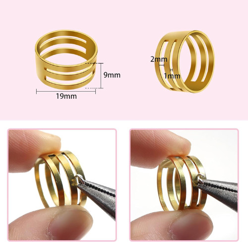 1000Pcs Jump Rings for Jewelry Making Stainless Steel Open Jump Rings Connectors