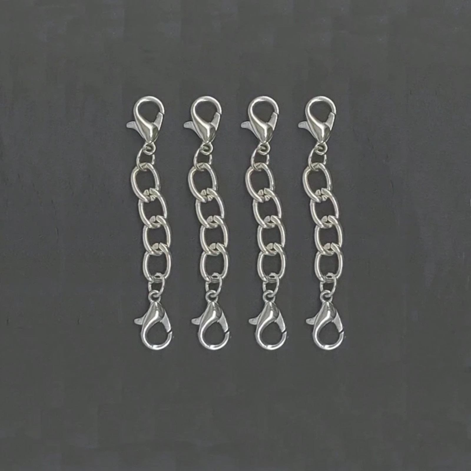 Double Lobster Clasp Extender Necklace Bracelet Connector Gold & Silver Jewelry