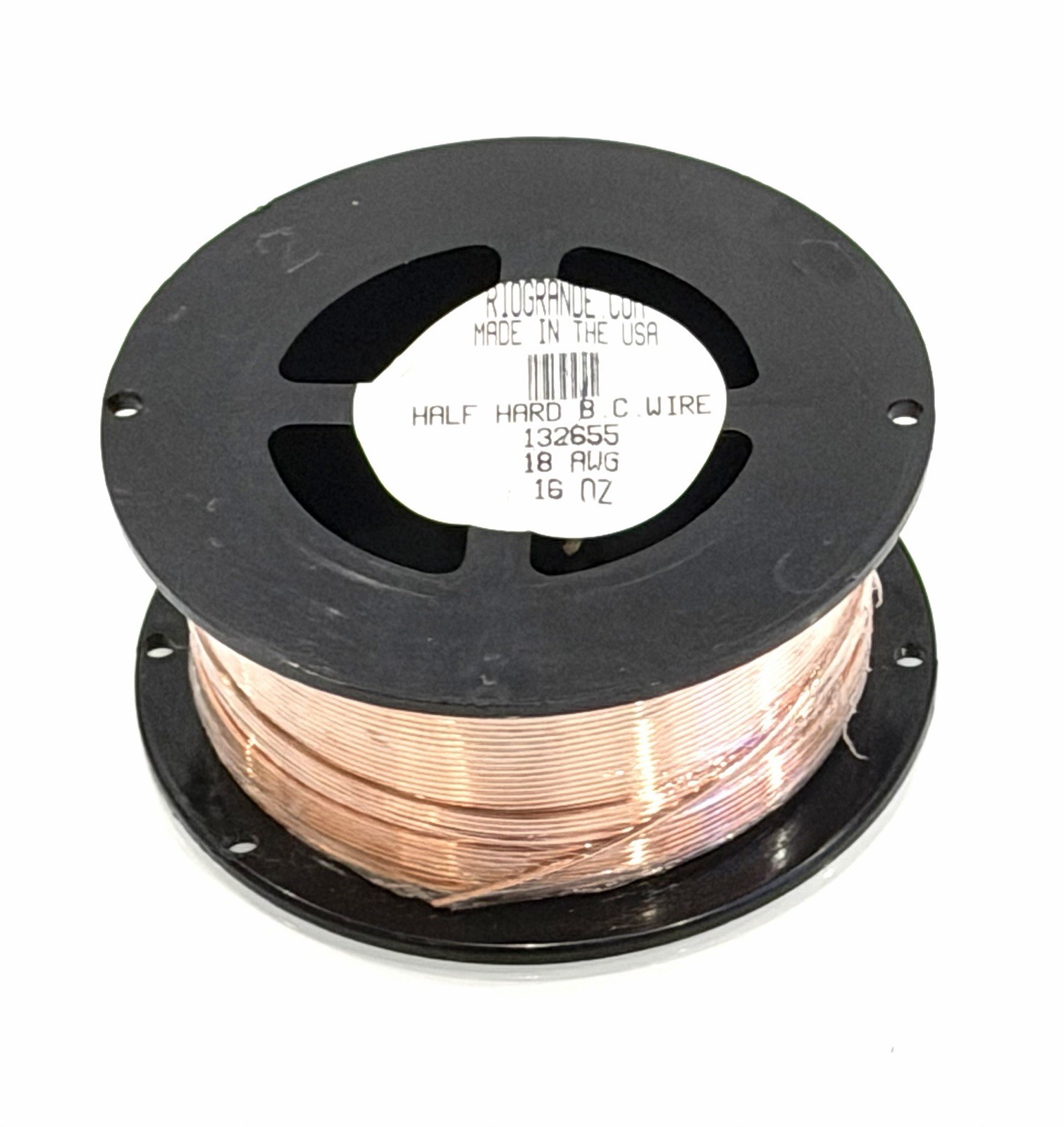 RIO GRANDE HALF HARD B.C WIRE 132655 18 AWG 16OZ 132655