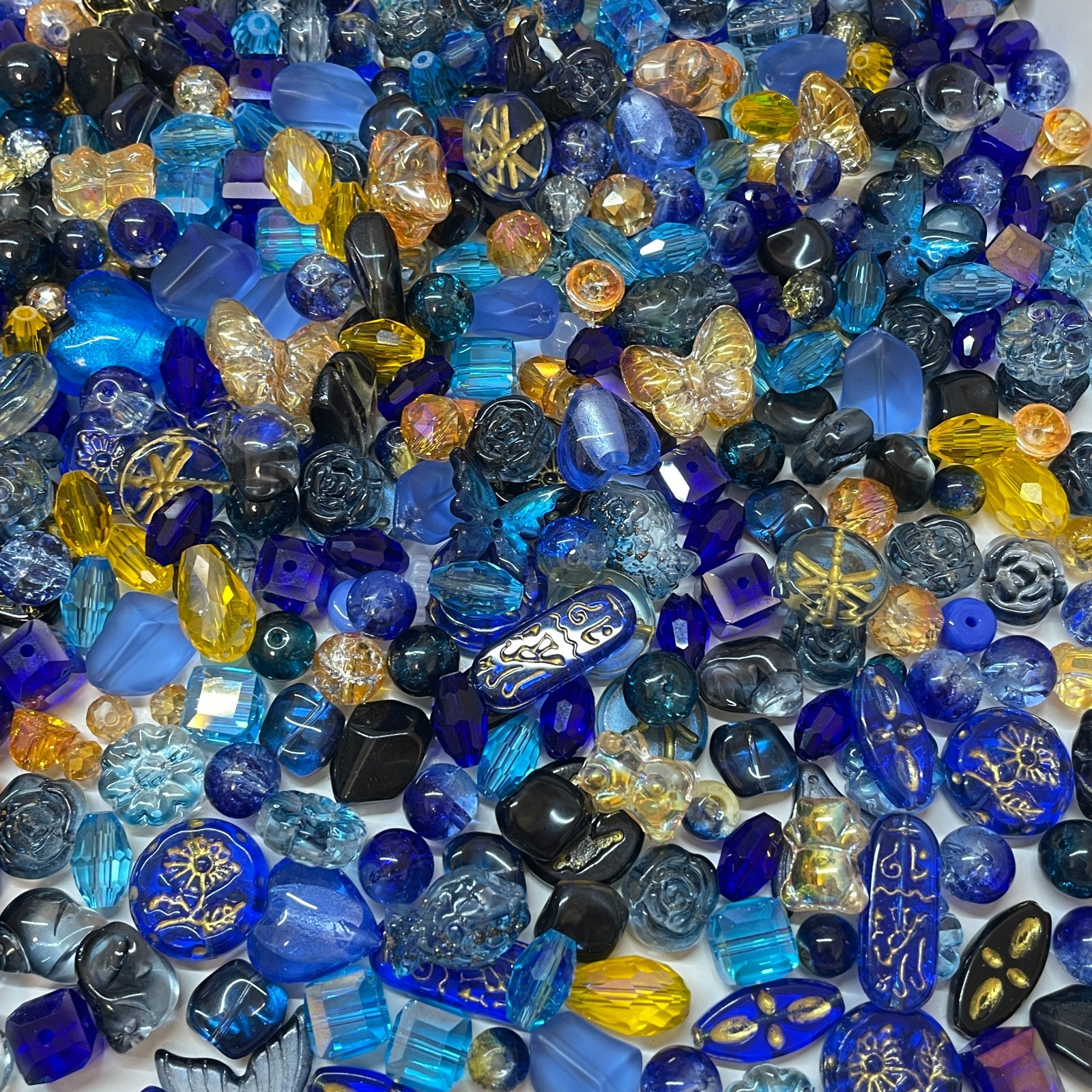 100g Handmade Glass Beads for Jewelry Making – 200 Mixed Styles Assortment