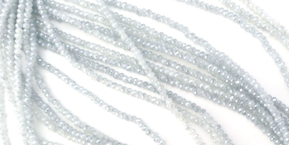 2×2.5mm Silver Gray Chinese Crystal Rondelle 2 Strands You Pick Color Listing