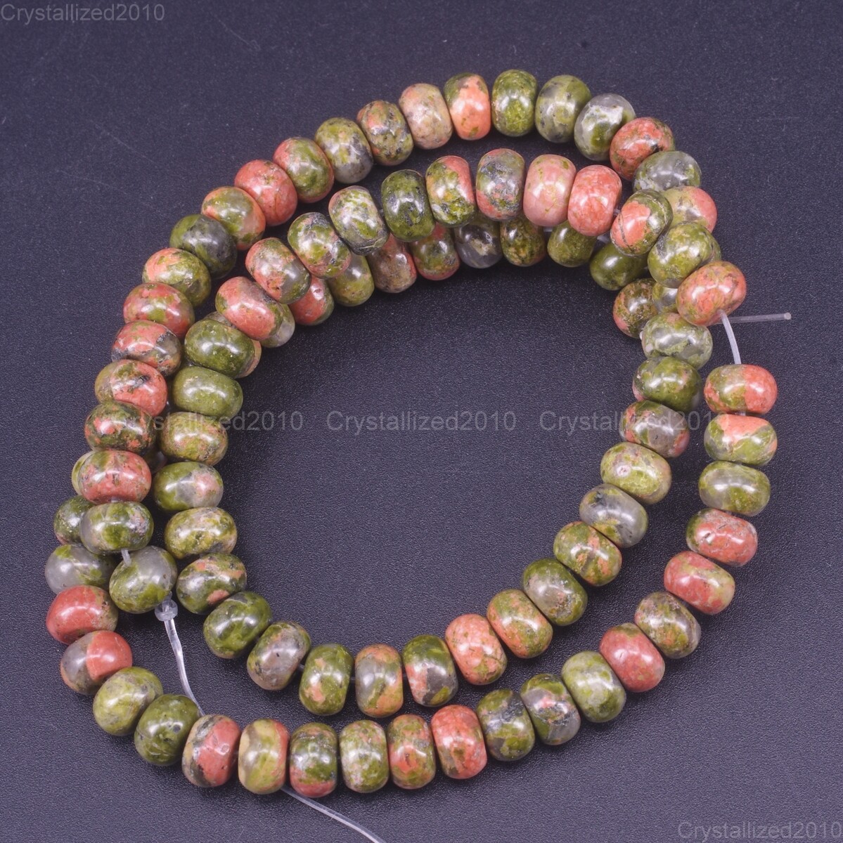 Natural Gemstones Rondelle Spacer Loose Beads 4mm x 6mm 5mm x 8mm Stone 15.5”