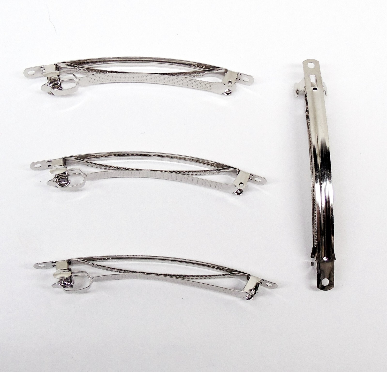 Hair BARRETTES Clips 4″  100mm French Style Nickel Silver Metal Blanks 10 to 100