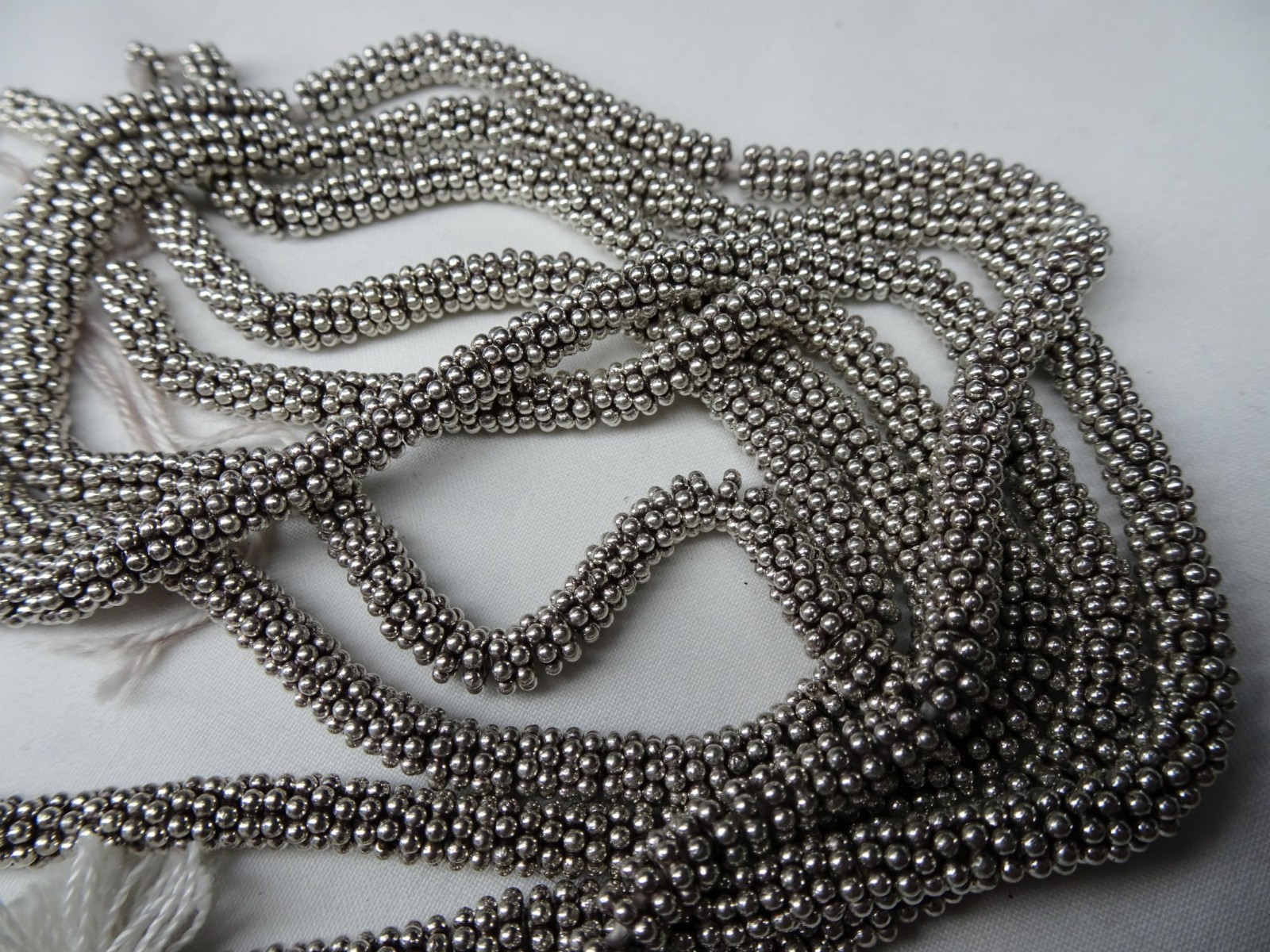 15 3/4″ Strand Bali Silver Metal Daisy Spacer Beads Round 5mm A845 DNG