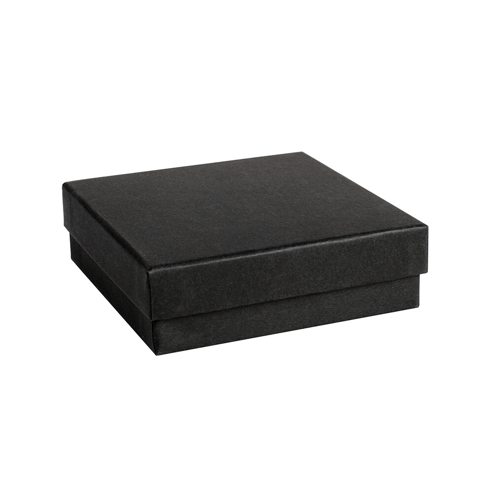 4 Sizes Matte Black Cotton Filled Jewelry Cardboard Boxes Lots of 12-24-48-72-96