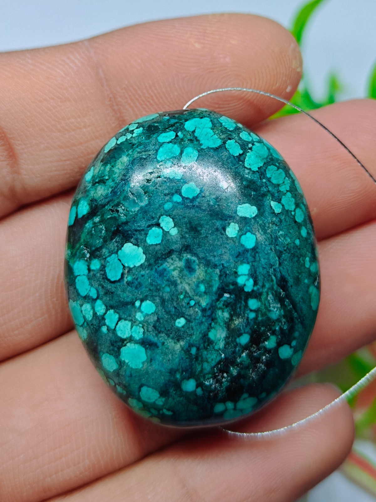 Turquoise Oval Beads 109 Ct, Loose Tibetan Gemstone Beads For Necklace Bracelet.