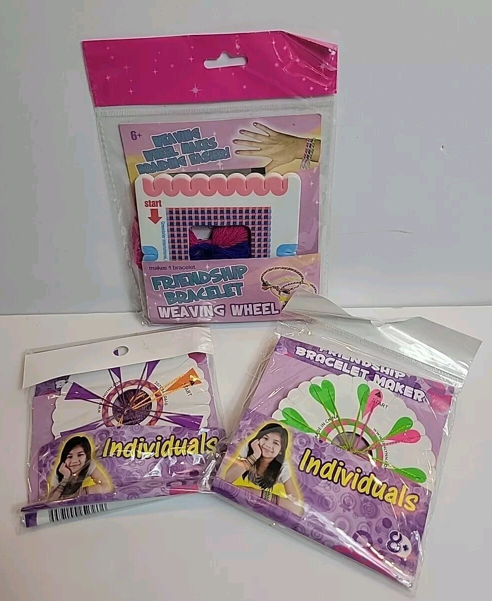 Friendship Bracelet Making Kit Lot DIY Arts and Crafts New Easy To Use i2