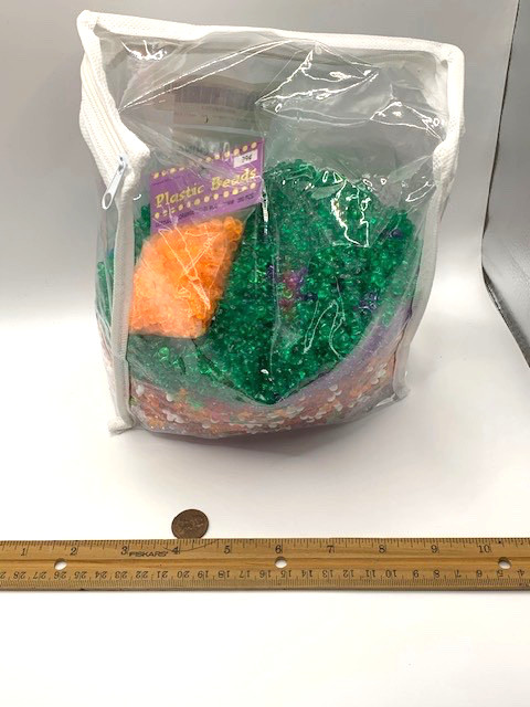 2.8 Pounds Assorted Tri Beads Plastic Beads Bulk Lot Arts Crafts Mixed colors