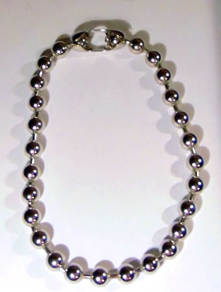 12mm #30 Steel BALL CHAIN NECKLACE or Bracelet Goth Punk 1/2″ BEADS Pick Length