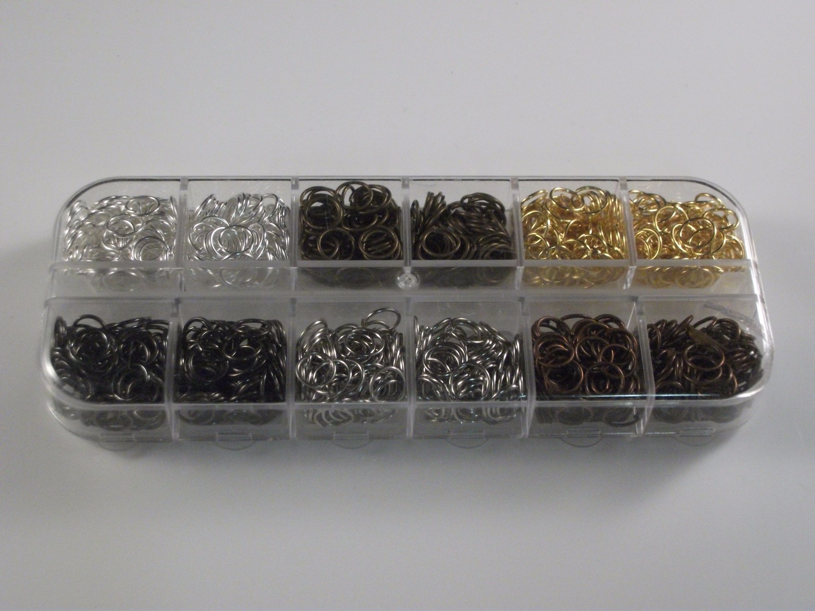 Jump Rings Mixed Container 7mm Open Single Ring Silver Gold Bronze Findings lot