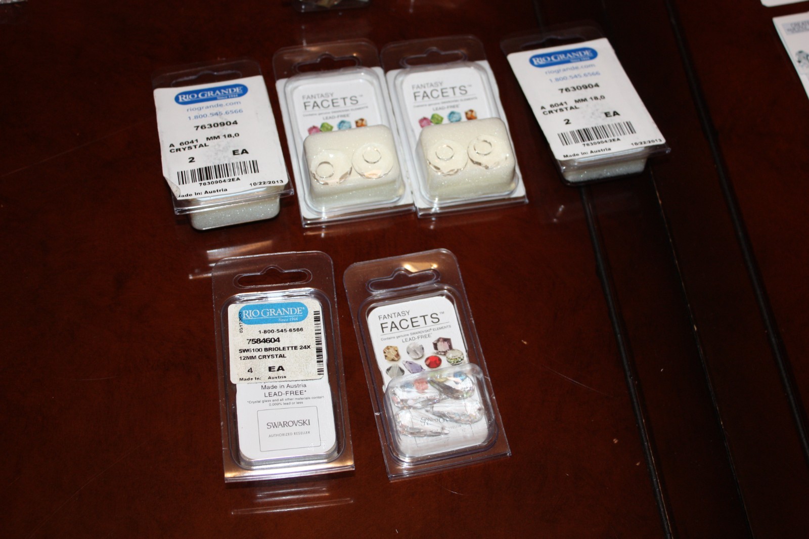 Swarovski Lot – Crystal, Crystal Shade, Crystal AB – 1616 beads & pendants