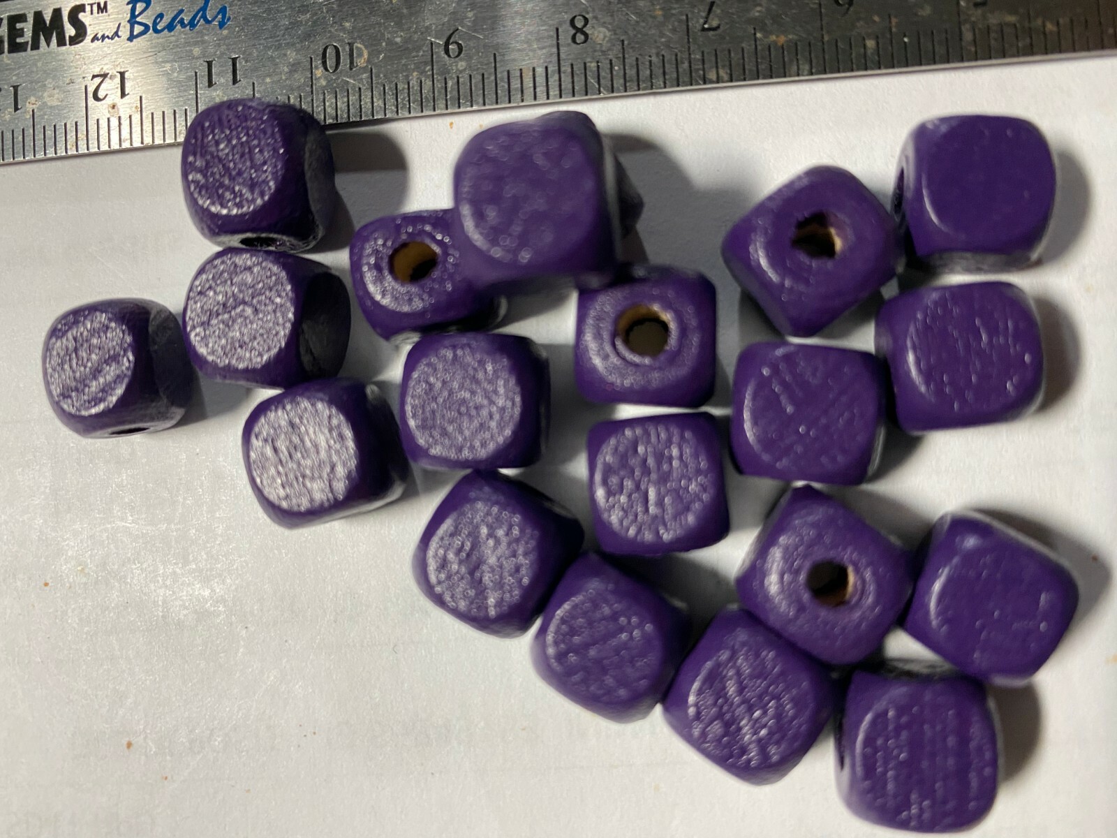 Wood Beads Cube Beads ***UPICK*** 10mm 5mm Wood Cube Beads