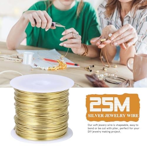 82FT Jewelry Wire 20 Gauge Tarnish-resistant Copper Beading Wires Roll Bulk Diy