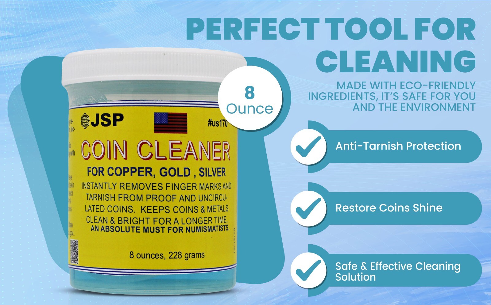 JSPSUPER Coin Cleaner, JSPCOIN Duller