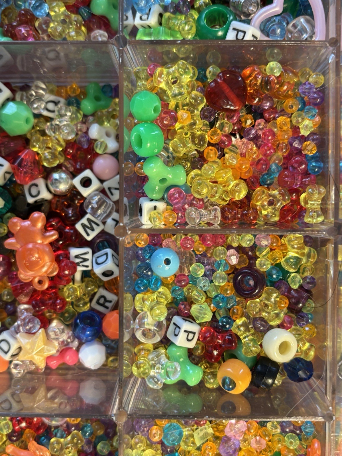 The Beadery Neon Glow In Dark Animal Letters Bead Beading Jewelry Making Kit