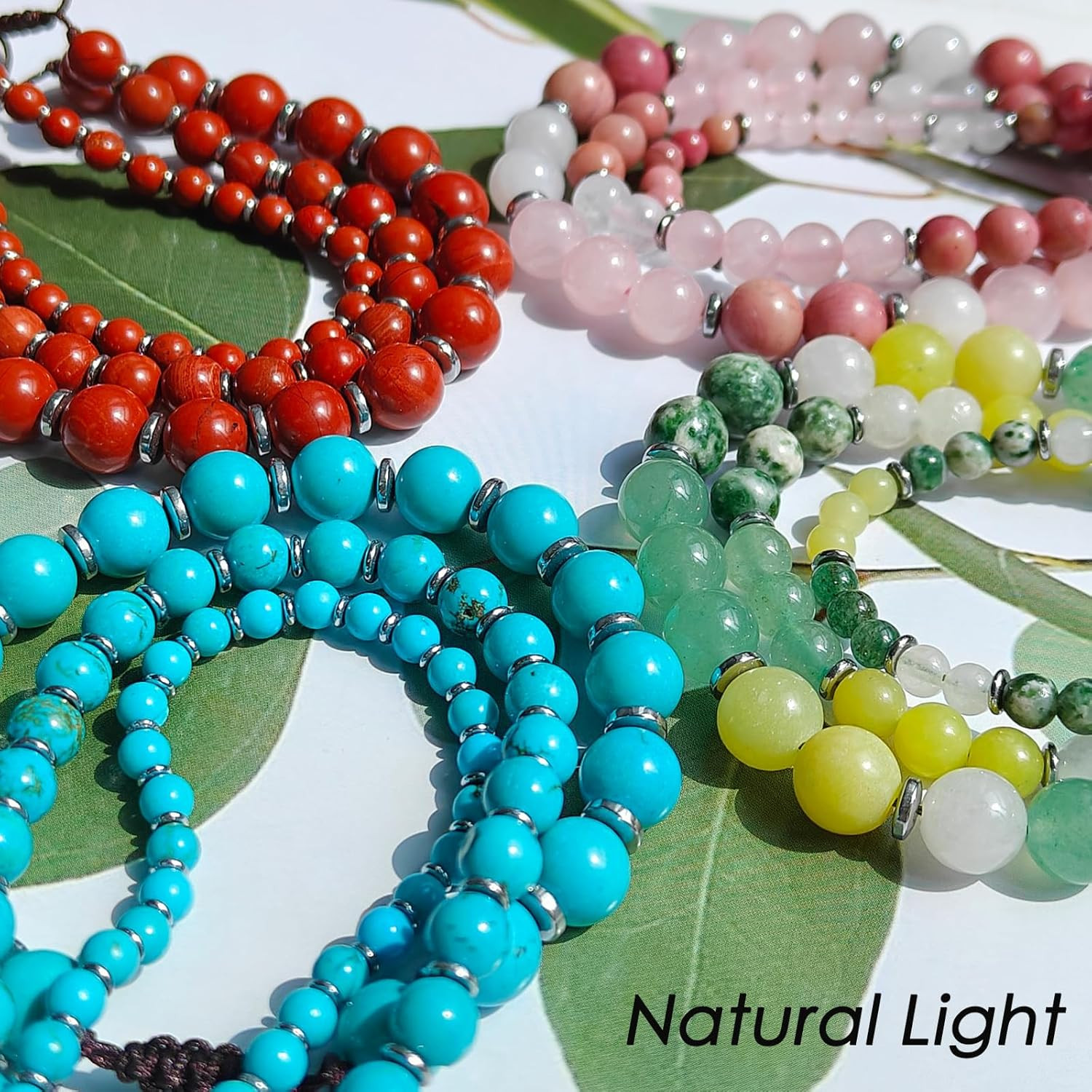 468Handmade Adjustable Natural Gemstone Crystal Bracelet Healing Power Energy In