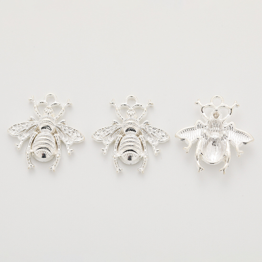 20pcs 21*20*3MM Alloy Charm Bee Pendant Crafts