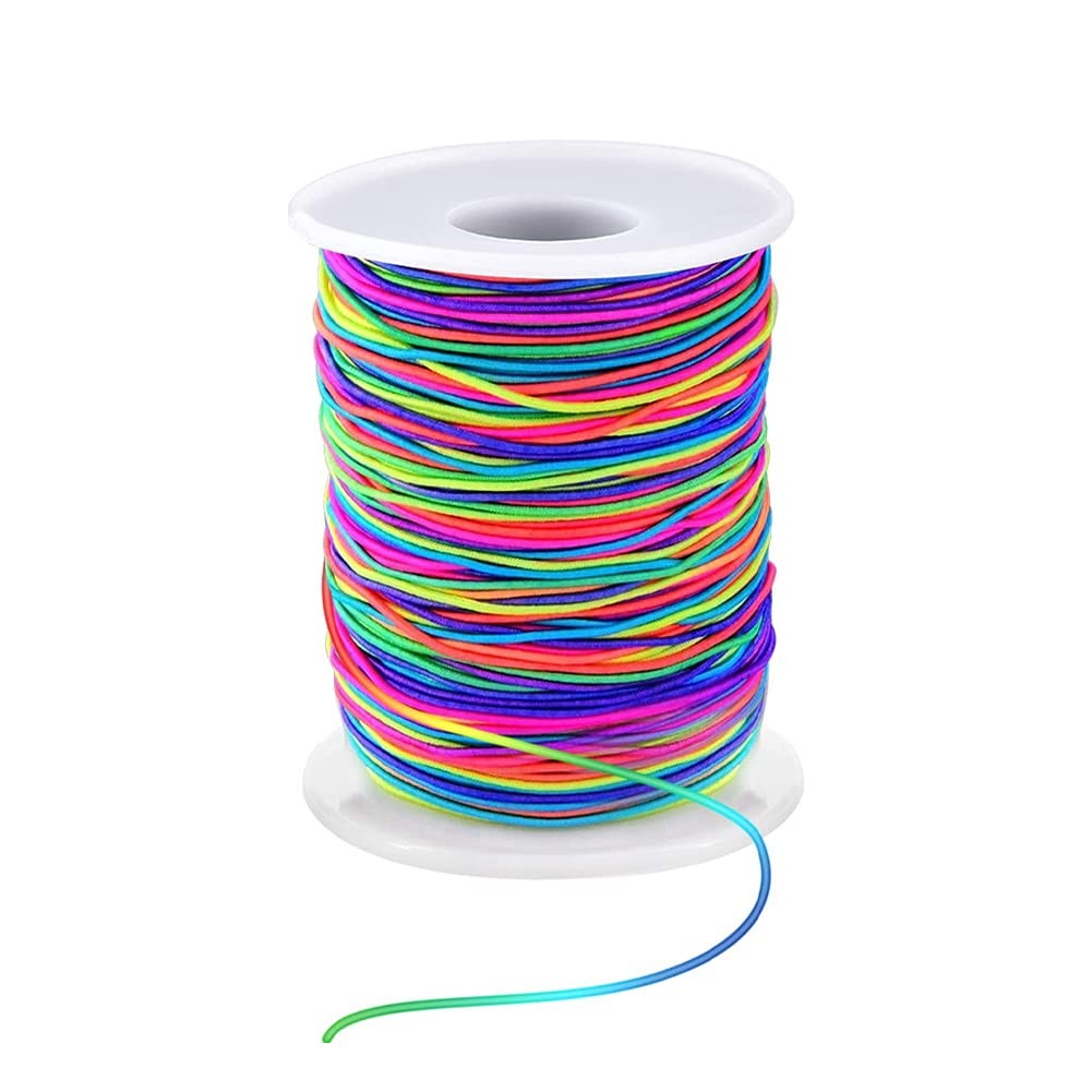 1mm Stretchy Elastic String Rainbow Jewelry Making Cord 1mm Elastic Bead Cord