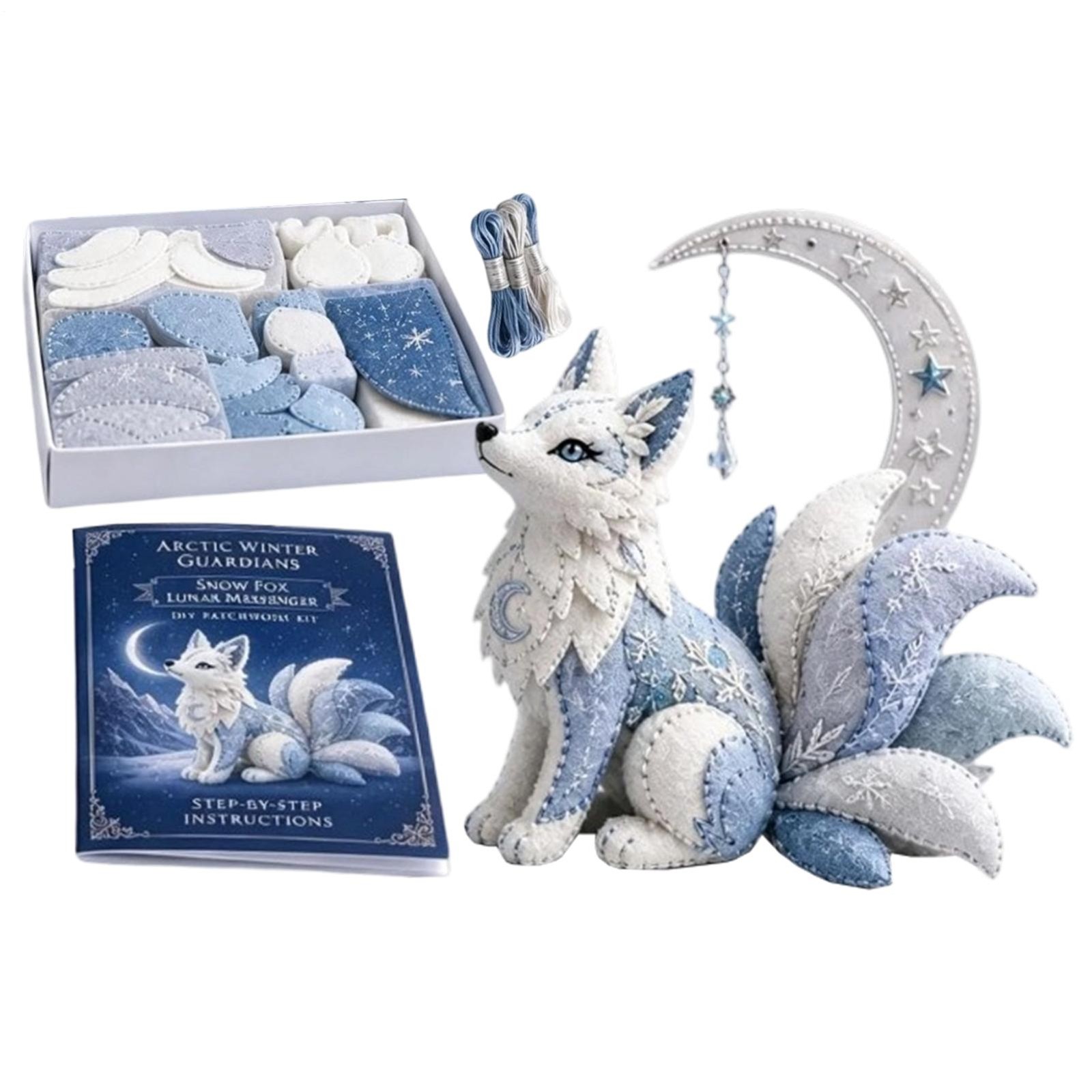 Winter Guardians DIY Patchwork Kit Felt Animal Sewing Kit for Beginner