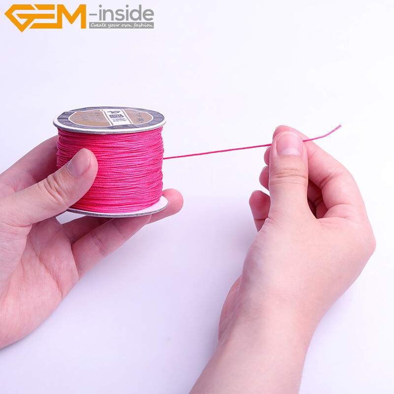 120 Meters Nylon Thread Delicate Strings Knotting Line for Jewelry Craft 0.8mm