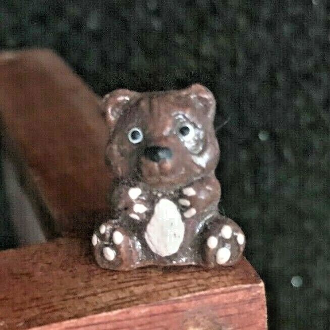 9 Animal Bead Pendants TEDDY BEARS USA Artisan Made Ceramic High Quality Lg Hole
