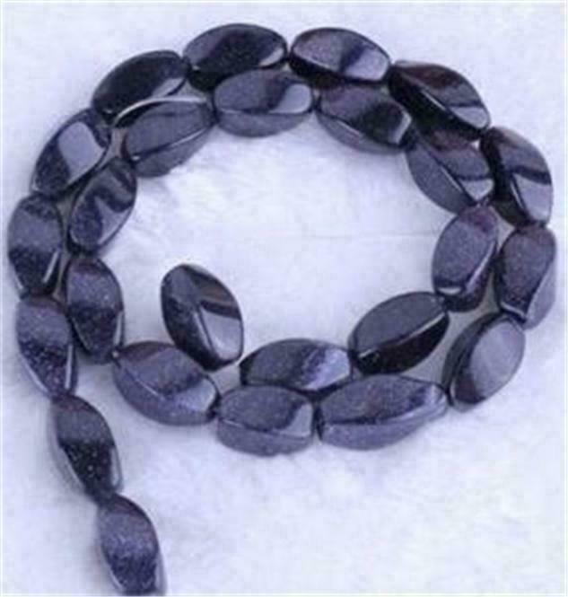 8X16MM Galaxy Staras Gemstone Blue Goldstone Loose Beads 15″