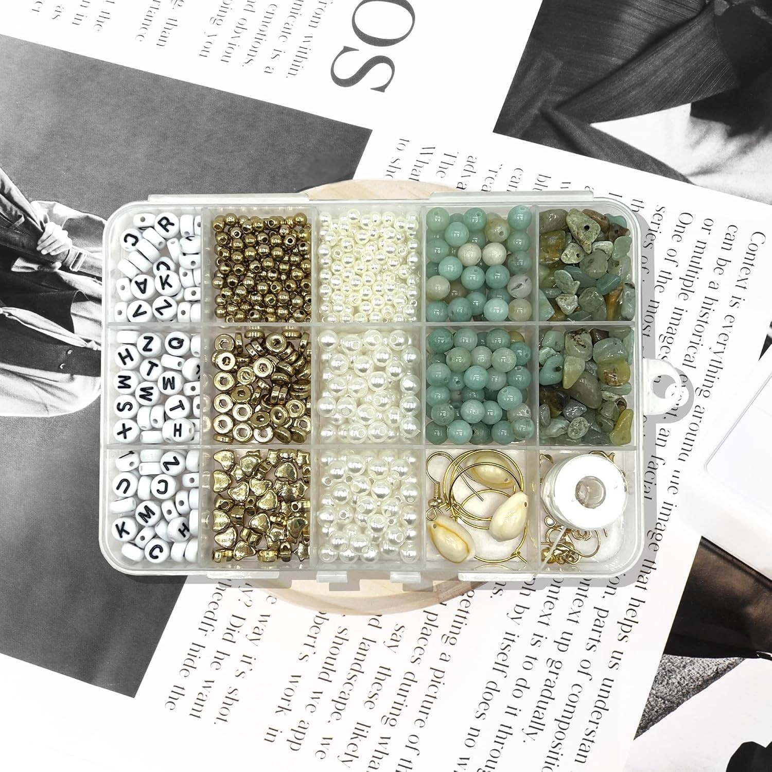 Jewelry Making Supplies Kit Natural Stone Beads for Irregular Gemstone Beadin…