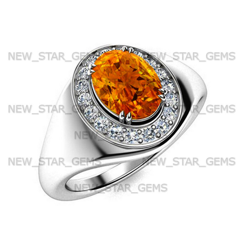 Yellow Citrine Gemstone Ring For Men’s 925 Sterling Silver Ring Handmade Jewelry