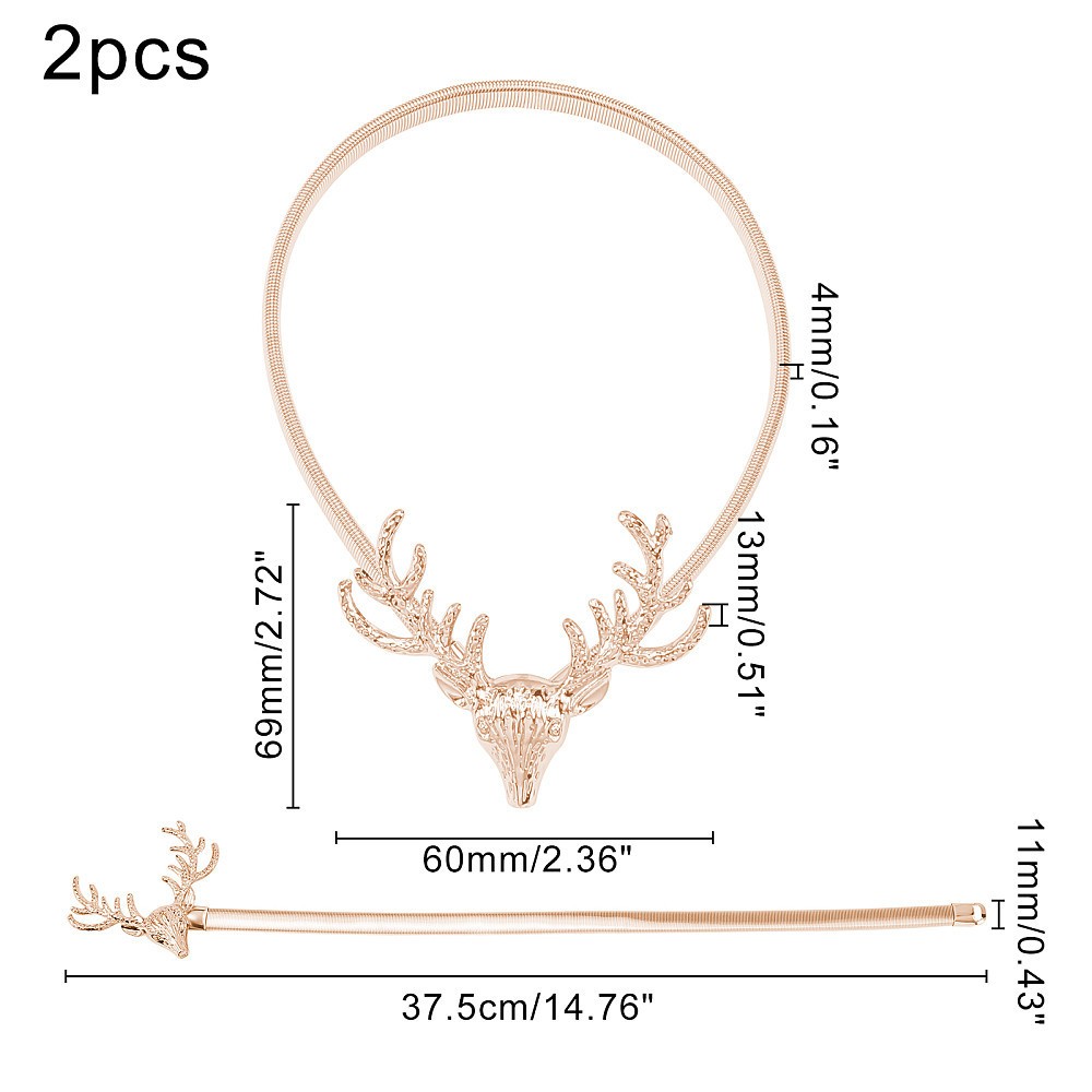 2pcs Curtain Tieback Alloy Spring Design Suitable for Most Curtains Easy to Use