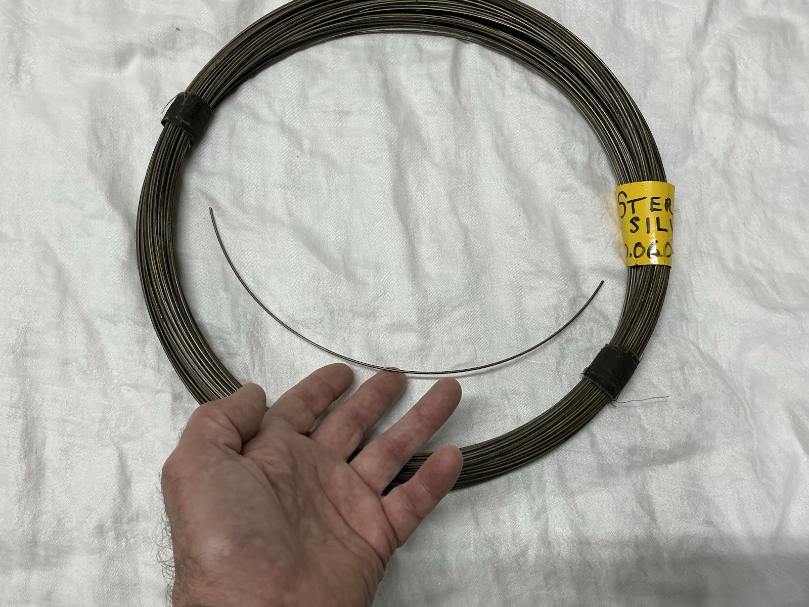 Sterling Silver Wire 14 Gauge Hard 0.06” Diam.