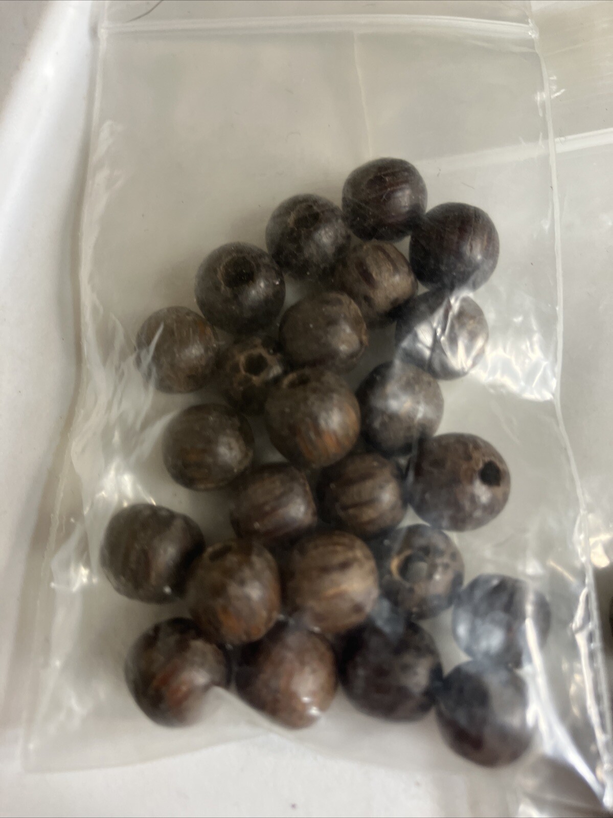 Lot of Vintage Beads & Seeds Wood & Other for Craft Pre-owned