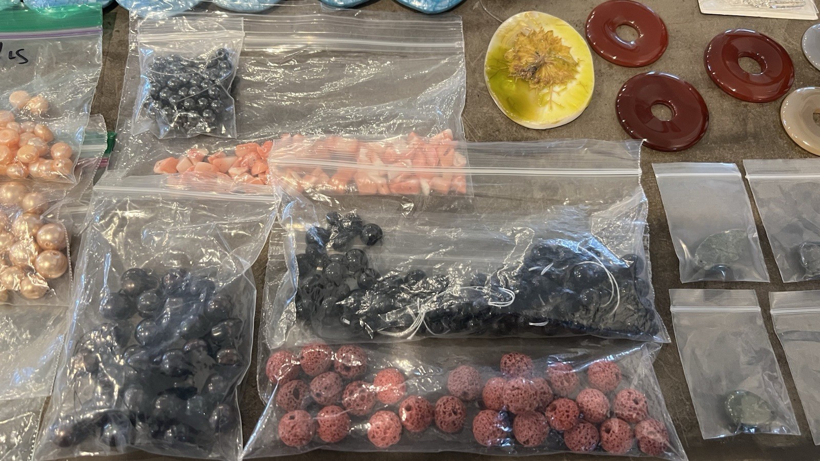 Lot Of Jewelry Making Supplies: Beads, Pendants, Tools, Books & DVD’s Gemstones