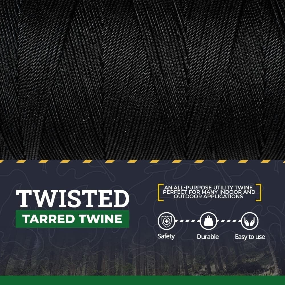 100% Nylon Tarred Twine 1680ft – The Durable Choice for Crafting & Bushcraft