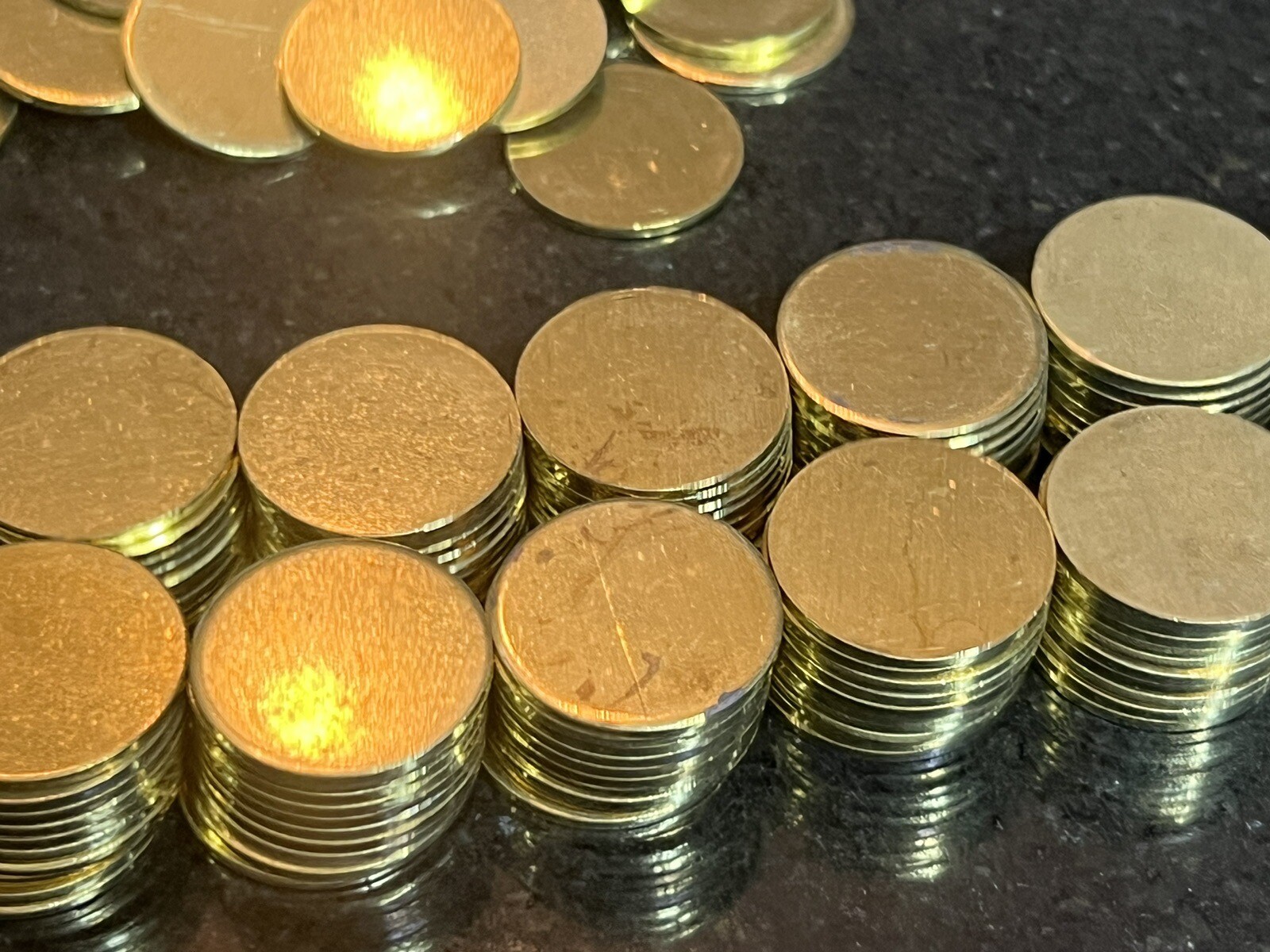 50 – 25mm X 1.7mm Round Blank Disc Raw Brass Stamping Tag Craft Jewelry Crafts
