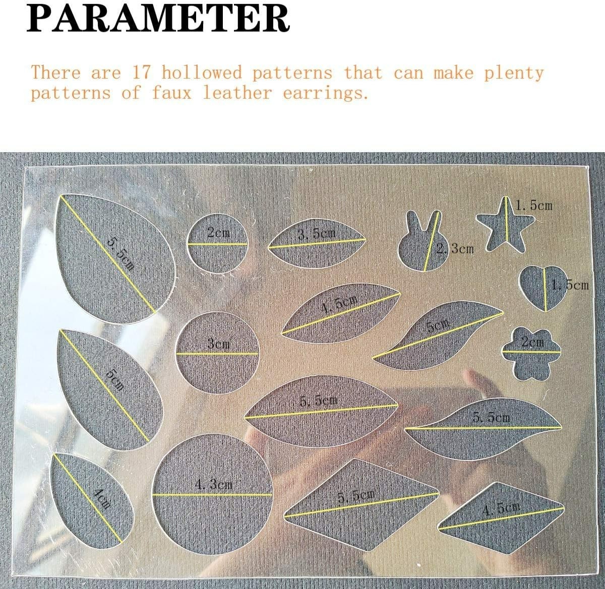 DIY Reusable Earring Template with 2 Faux Leather Sheets – Modern Jewelry Craft