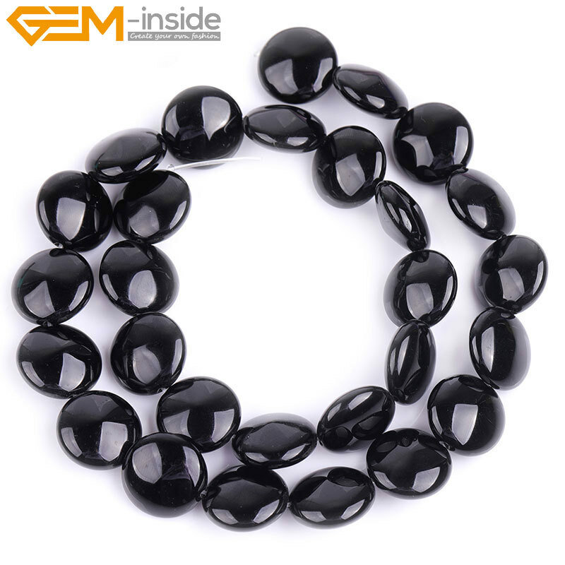 Natural Coin Assorted Stone Beads For Jewelry Making 15″ Size Select 8mm-35mm