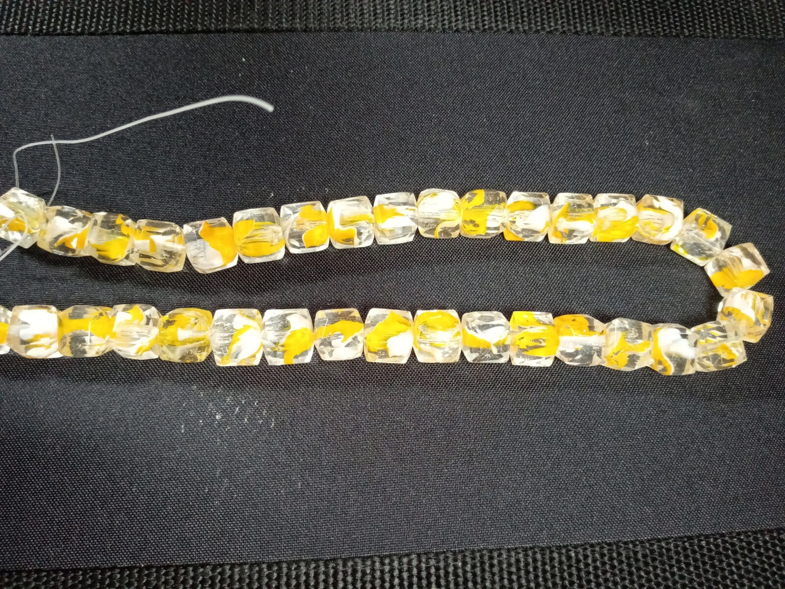 Lot of 5 Strands Glass Beads-16 inch- Fire Mountain Gems 11-16 MM-NEW