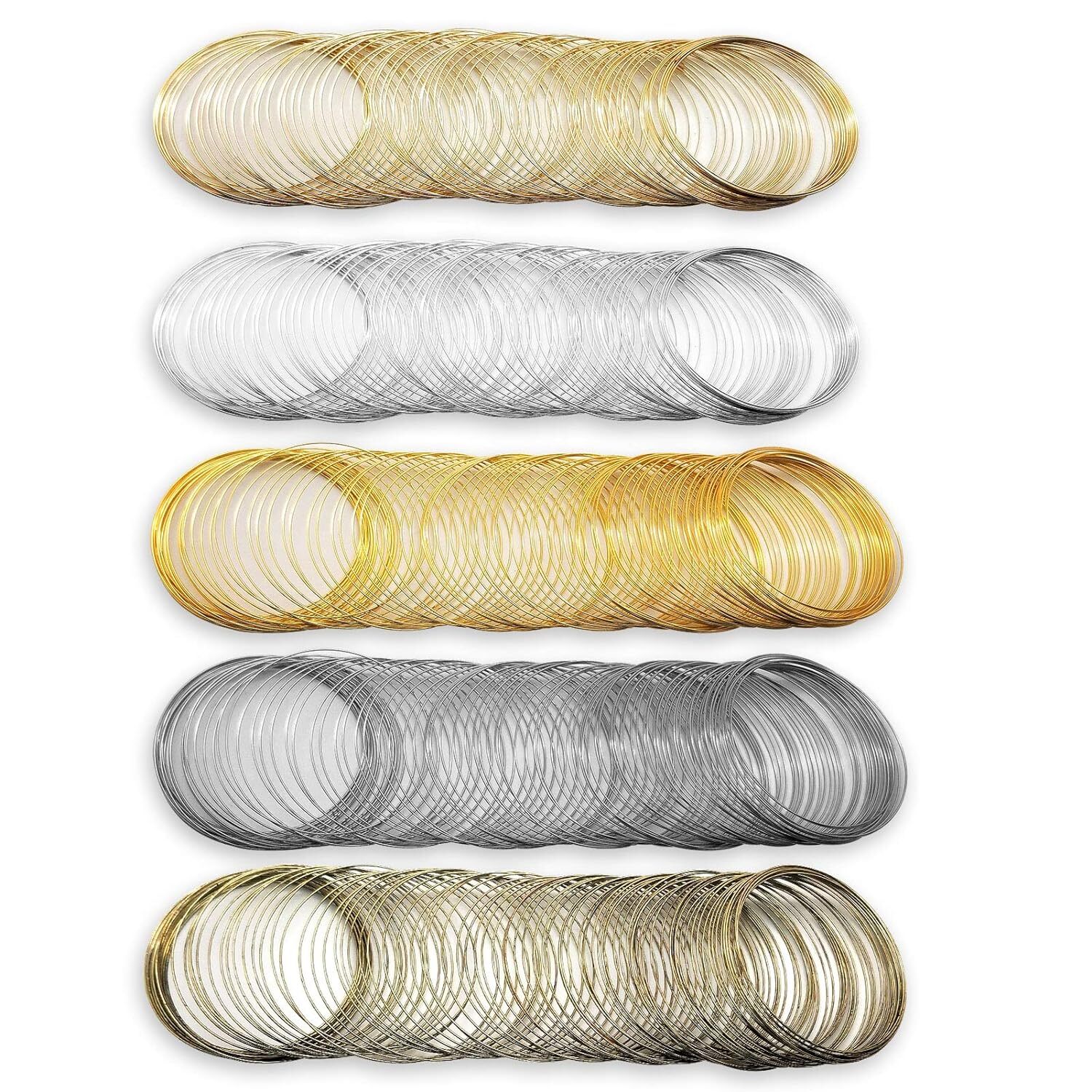 500 Loop Memory Jewelry Wire Bearing Wire for Jewelry Making Bracelet Wire
