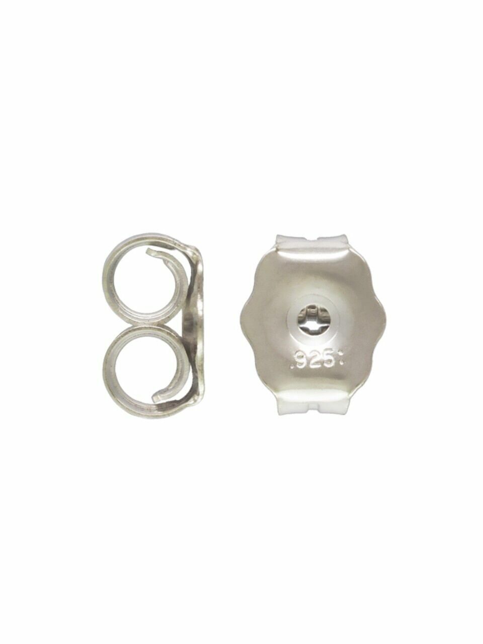 Sterling Silver Earring Backs Large Nuts Stamped 925