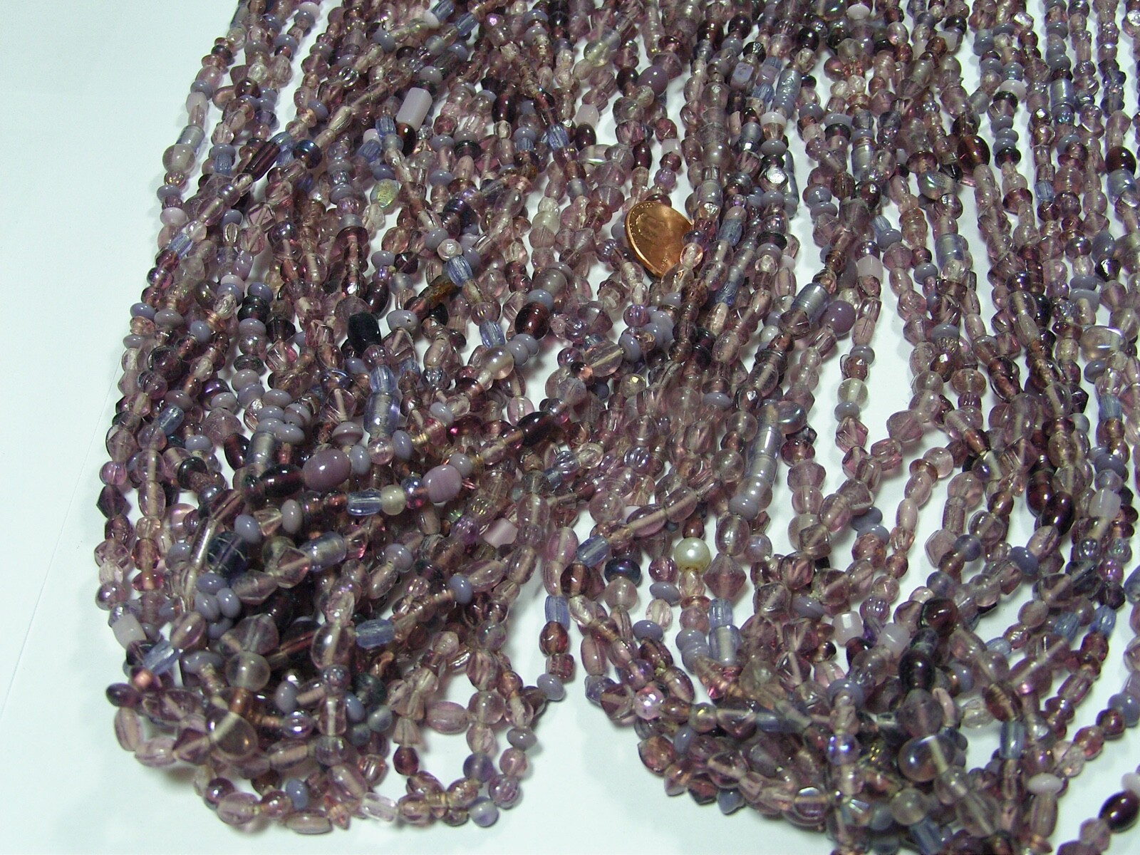 30 Strands 36″ India Handmade Assorted Color Glass Beads Wholesale Bulk (CT-43)