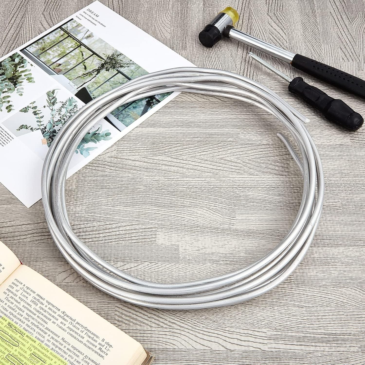 Aluminum Armature Wire 1/4″ Diameter 20 Ft Bendable Sculpting Craft Wire