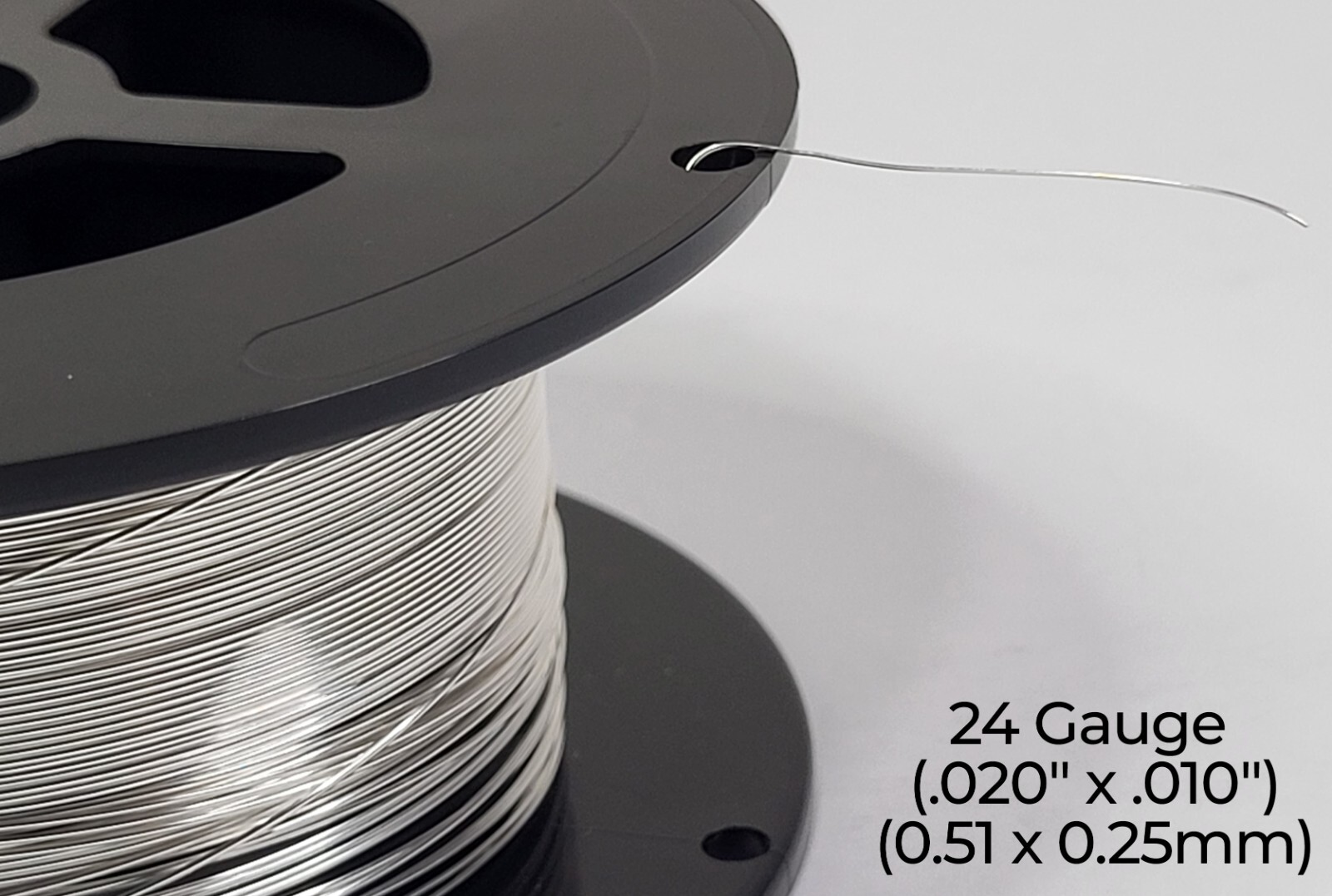 925 Sterling Silver Wire | Half Round | Half Hard | 10-24 Gauge | 1-10 ft | USA