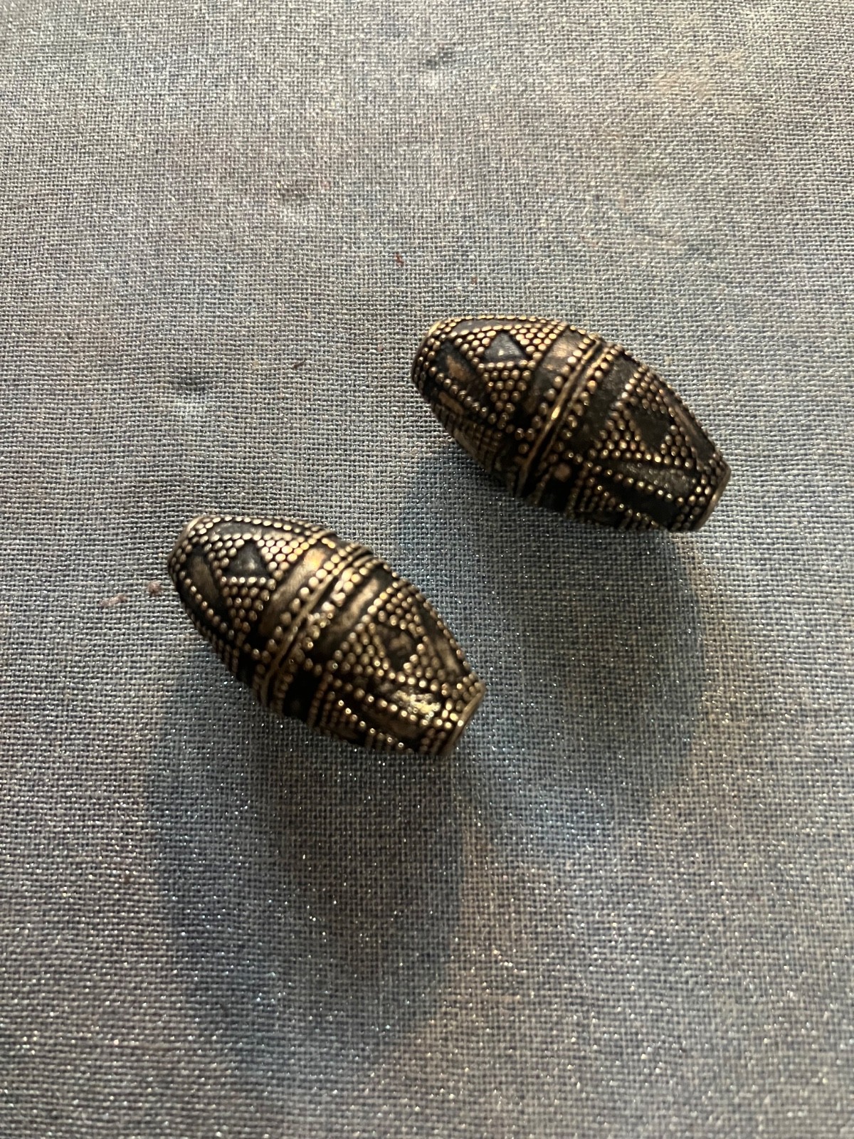 fine silver filigree beads – Norse- Viking- living history