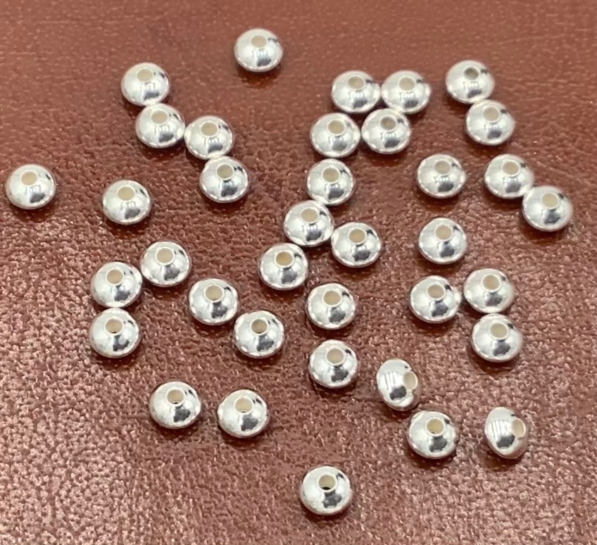 5mm  .925 Bali Sterling Silver Rondelle beads-12Pieces-#1553