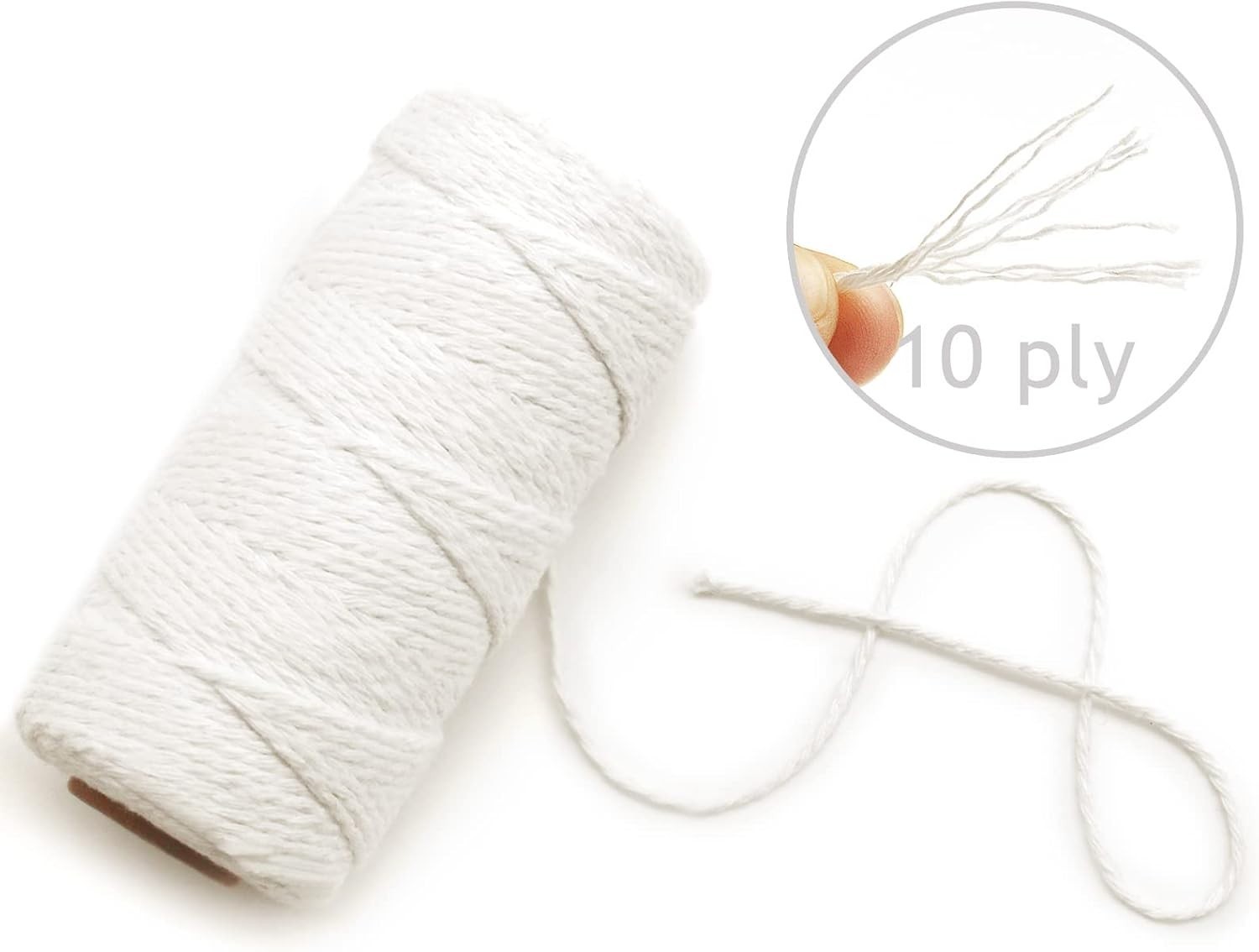 Elegant 984 Feet Cotton Twine Pack – 3 Rolls, 2mm, Perfect for All Occasions