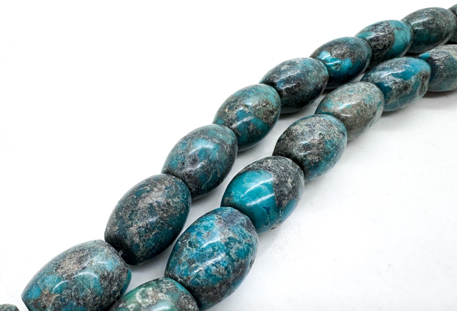 Natural Hubei Turquoise Barrel Beads Genuine 13mm x 18mm Large Polished Gemstone