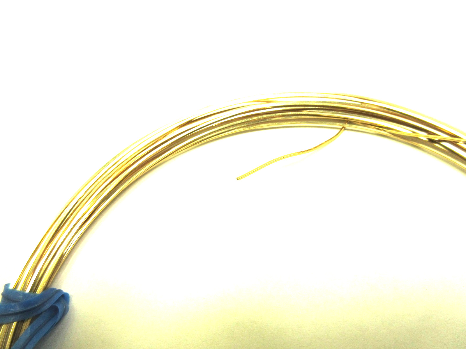 14/20 Yellow Gold-Filled Wire | Square | 21 Gauge | 38 Grams, 26 Feet, GF #22