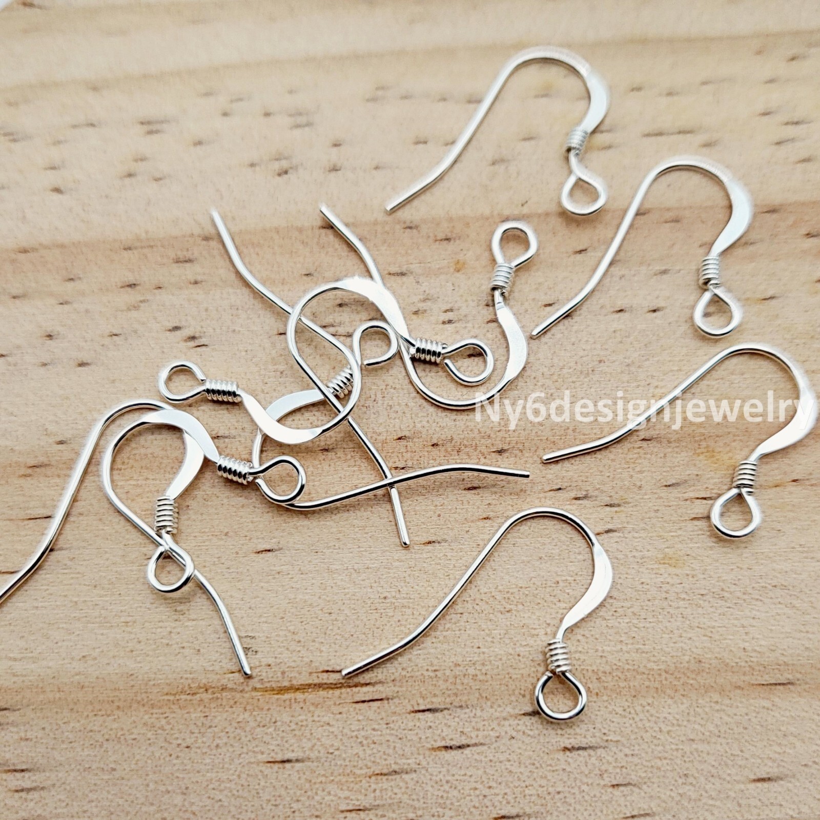 Sterling Silver Earring Findings Earring Hooks Earwires .925 Pure French 20-100